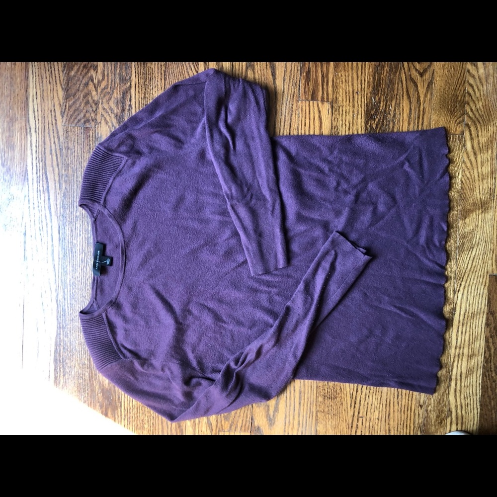 Ann Taylor sweater, plum color, long sleeves